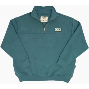 Men's Bleubird Bracken Quarter Zip Sweatshirt - Green - Size: L Men's Bleubird Bracken Quarter Zip Sweatshirt - Green - Size: L