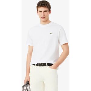 Men's Lacoste Mens Classic Fit Cotton Jersey T-Shirt - White 001 - Size: 42 Men's Lacoste Mens Classic Fit Cotton Jersey T-Shirt - White 001 - Size: 42