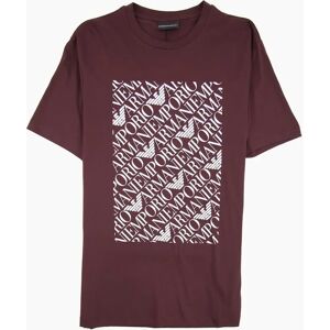 Emporio Armani Men's Armani Jeans Square Logo T-shirt Rosso Sangue 0347 - Red - Size: 38 Emporio Armani Men's Armani Jeans Square Logo T-shirt Rosso Sangue 0347 - Red - Size: 38
