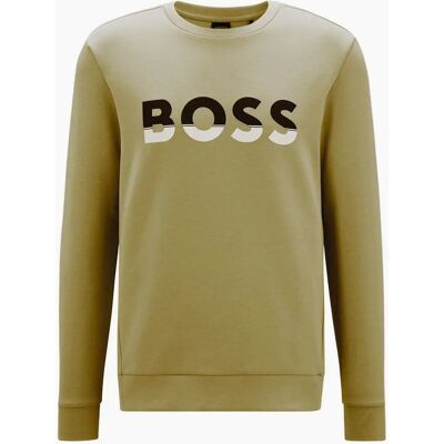 Men's Hugo Boss Men's Sage Salbo Sweatshirt. - Tan - Size: 38 Men's Hugo Boss Men's Sage Salbo Sweatshirt. - Tan - Size: 38