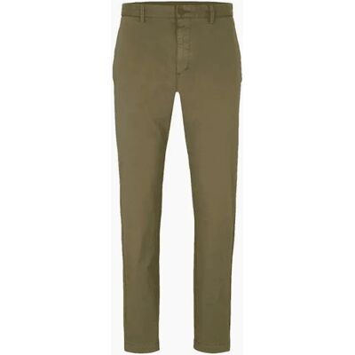 Hugo Boss Men's HUGO Embroidered Logo Khaki Chino Pants - Green Hugo Boss Men's HUGO Embroidered Logo Khaki Chino Pants - Green