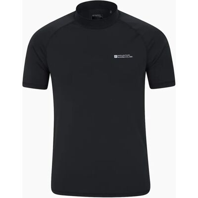 Men's Mountain Warehouse Mens UV Protection Rash Guard - Black - Size: 40 Men's Mountain Warehouse Mens UV Protection Rash Guard - Black - Size: 40