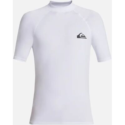 Men's Quiksilver Mens Everyday UV Protect Rash Vest - White - Size: 42 Men's Quiksilver Mens Everyday UV Protect Rash Vest - White - Size: 42