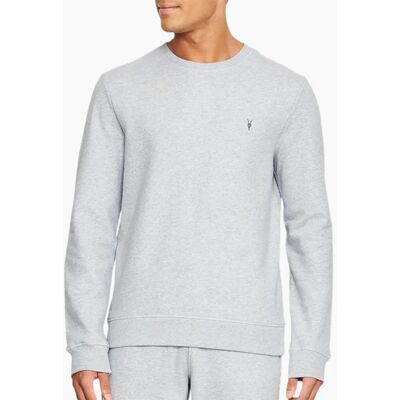 Allsaints Men's ALL SAINTS Mens Pullover Jumper Crew Neck Cotton Sweater Long Sleeve Ribbed Tops - Grey - Size: XS Allsaints Men's ALL SAINTS Mens Pullover Jumper Crew Neck Cotton Sweater Long Sleeve Ribbed Tops - Grey - Size: XS