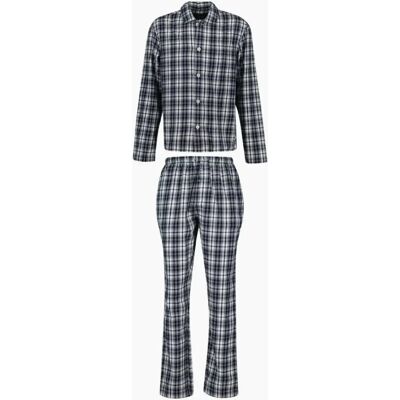 GANT Men's Plaid Check Flannel Pyjamas Gift Set, Evening Blue - Size: L GANT Men's Plaid Check Flannel Pyjamas Gift Set, Evening Blue - Size: L