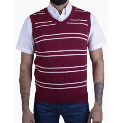 Levi's Men's LEVIS 32888-0011 Mens Sleeveless Jumper Knit Vest Pullover Casual Golf Sweater - Red - Size: 40 Levi's Men's LEVIS 32888-0011 Mens Sleeveless Jumper Knit Vest Pullover Casual Golf Sweater - Red - Size: 40
