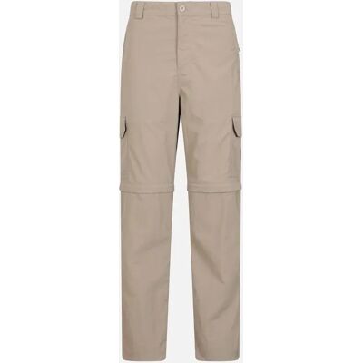 Men's Mountain Warehouse Mens Explore Zip-Off Trousers - Cream - Size: 44R Men's Mountain Warehouse Mens Explore Zip-Off Trousers - Cream - Size: 44R