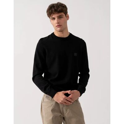 Hugo Boss Men's BOSS Orange Kanovano Mens Crew Neck Jumper NOS - Black 001 - Size: 40 Hugo Boss Men's BOSS Orange Kanovano Mens Crew Neck Jumper NOS - Black 001 - Size: 40