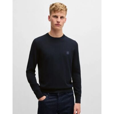 Hugo Boss Men's BOSS Orange Kanovano Mens Crew Neck Jumper NOS - Dark Blue 404 - Navy - Size: 42 Hugo Boss Men's BOSS Orange Kanovano Mens Crew Neck Jumper NOS - Dark Blue 404 - Navy - Size: 42