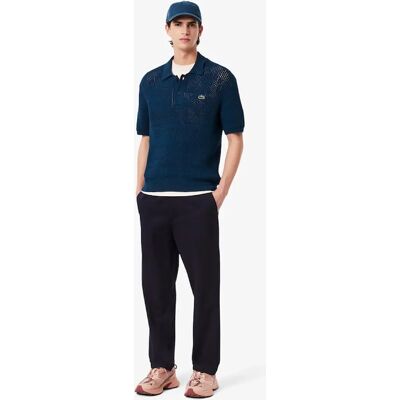 Men's Lacoste Regular Fit Cotton Gabardine Chino Pants - Black - Size: 6 34-36 waist Men's Lacoste Regular Fit Cotton Gabardine Chino Pants - Black - Size: 6 34-36 waist