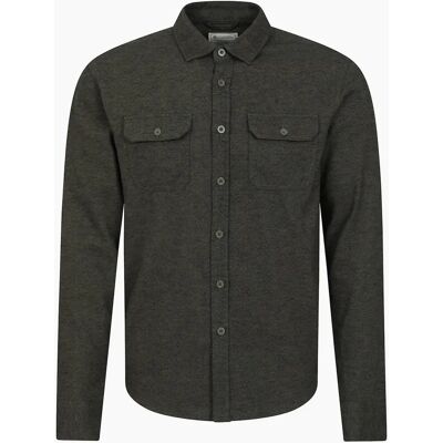 Men's Mountain Warehouse Mens Trace Flannel Long-Sleeved Shirt - Green - Size: Regular/36 Men's Mountain Warehouse Mens Trace Flannel Long-Sleeved Shirt - Green - Size: Regular/36