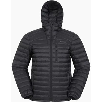 Men's Mountain Warehouse Mens Henry II Extreme Down Filled Padded Jacket - Black - Size: 44/Regular Men's Mountain Warehouse Mens Henry II Extreme Down Filled Padded Jacket - Black - Size: 44/Regular