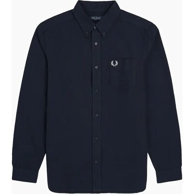 Men's Fred Perry Oxford Shirt - Navy - Size: Regular/36 Men's Fred Perry Oxford Shirt - Navy - Size: Regular/36