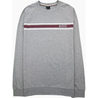 Men's Hugo Boss Authentic Logo Crewneck Sweatshirt Grey 033 - Size: 40 Men's Hugo Boss Authentic Logo Crewneck Sweatshirt Grey 033 - Size: 40