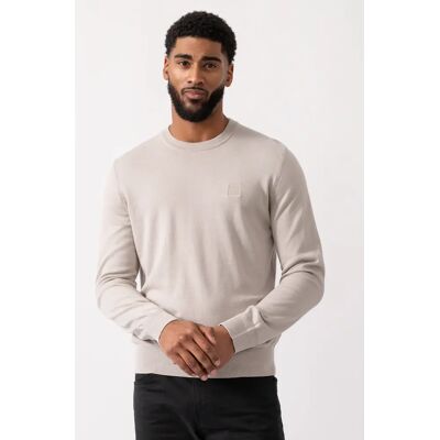 Hugo Boss Men's BOSS Orange Kanovano Mens Crew Neck Jumper - Open Grey 070 - Size: 40 Hugo Boss Men's BOSS Orange Kanovano Mens Crew Neck Jumper - Open Grey 070 - Size: 40