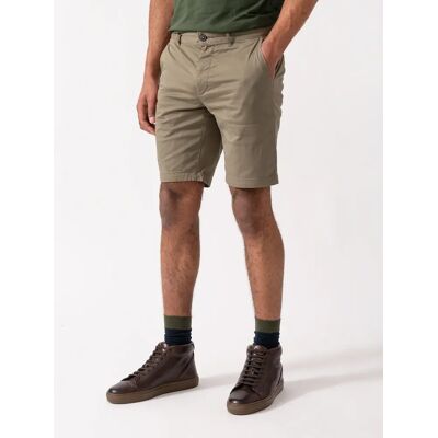 Hugo Boss Men's BOSS Orange Mens Slim Fit Chino Shorts in Stretch Cotton Twill - Open Green 342 - Tan - Size: 34/32 Hugo Boss Men's BOSS Orange Mens Slim Fit Chino Shorts in Stretch Cotton Twill - Open Green 342 - Tan - Size: 34/32