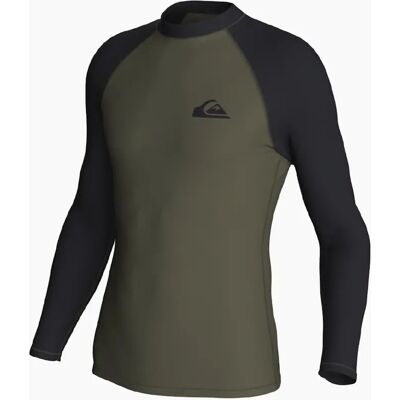 Men's Quiksilver Mens Everyday UPF 50 0 Long Sleeve Rash Vest - Black - Size: S Men's Quiksilver Mens Everyday UPF 50 0 Long Sleeve Rash Vest - Black - Size: S