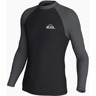 Men's Quiksilver Mens Everyday UPF 50 0 Long Sleeve Rash Vest - Black - Size: M Men's Quiksilver Mens Everyday UPF 50 0 Long Sleeve Rash Vest - Black - Size: M
