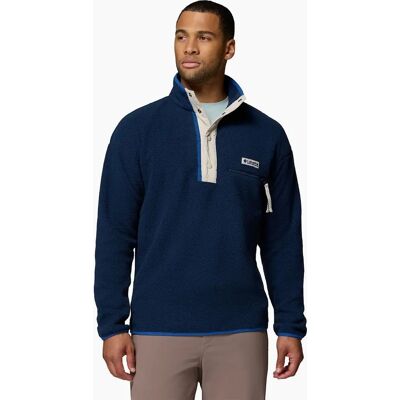 Men's Columbia Helvetia II Half Snap Men's Blue Fleece Jacket - Size: S Men's Columbia Helvetia II Half Snap Men's Blue Fleece Jacket - Size: S