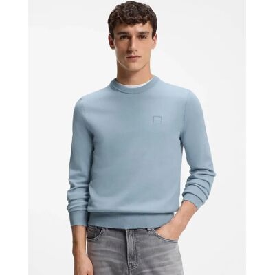 Hugo Boss Men's BOSS Orange Kanovano Mens Crew Neck Jumper - Light/Pastel Blue 458 - Size: 38 Hugo Boss Men's BOSS Orange Kanovano Mens Crew Neck Jumper - Light/Pastel Blue 458 - Size: 38