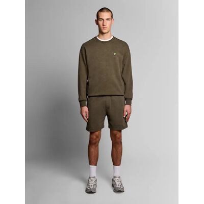 Lyle And Scott Men's Heavy Wash Cotton Sweat Shorts - Tan - Size: 33/32/32 Lyle And Scott Men's Heavy Wash Cotton Sweat Shorts - Tan - Size: 33/32/32