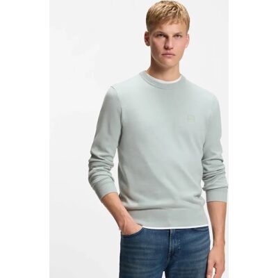 Hugo Boss Men's BOSS Orange Kanovano Mens Crew Neck Jumper - Silver 043 - Grey - Size: 42 Hugo Boss Men's BOSS Orange Kanovano Mens Crew Neck Jumper - Silver 043 - Grey - Size: 42