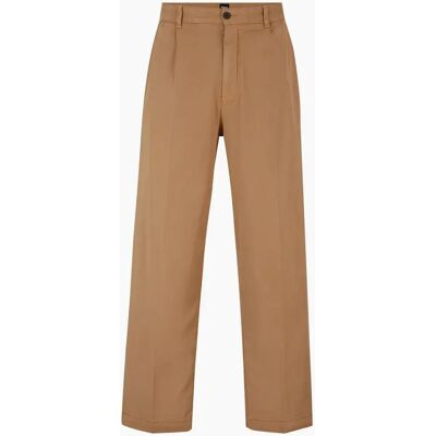 Hugo Boss Men's Kaiden Solid Patterned Straight Chinos - Cream - Size: 34W r Hugo Boss Men's Kaiden Solid Patterned Straight Chinos - Cream - Size: 34W r