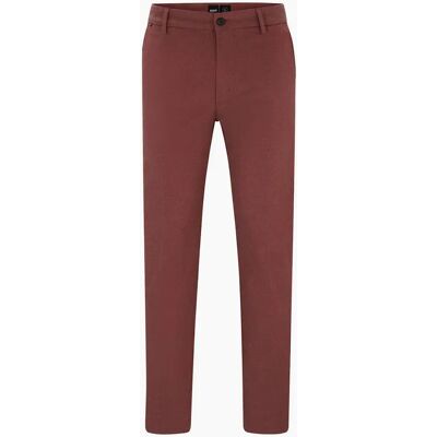 Hugo Boss Men's Solid Patterned Straight Leg Trousers - Red - Size: 38/32 Hugo Boss Men's Solid Patterned Straight Leg Trousers - Red - Size: 38/32