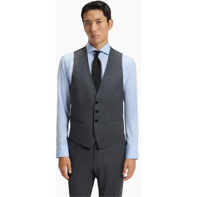 Hugo Boss Men's Solid Patterned Waist Tab Waist Coat - Grey - Size: 42 52 Hugo Boss Men's Solid Patterned Waist Tab Waist Coat - Grey - Size: 42 52