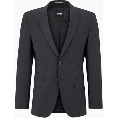 Hugo Boss Men's Solid Patterned Flap Pocket Suit Jacket - Grey - Size: 40S 50s Hugo Boss Men's Solid Patterned Flap Pocket Suit Jacket - Grey - Size: 40S 50s