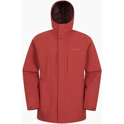 Men's Mountain Warehouse Mens Ridge Waterproof Jacket - Red/Orange/Brown - Size: 38/Regular Men's Mountain Warehouse Mens Ridge Waterproof Jacket - Red/Orange/Brown - Size: 38/Regular