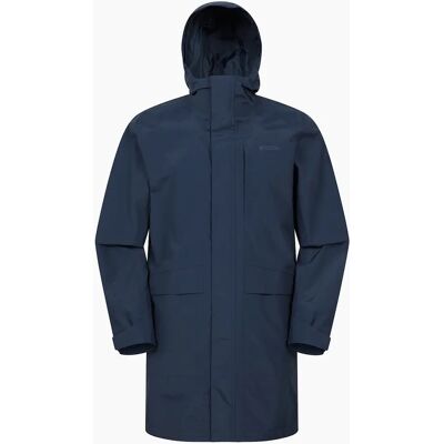 Men's Mountain Warehouse Mens Scope Long Length Waterproof Jacket - Navy - Size: 44/Regular Men's Mountain Warehouse Mens Scope Long Length Waterproof Jacket - Navy - Size: 44/Regular
