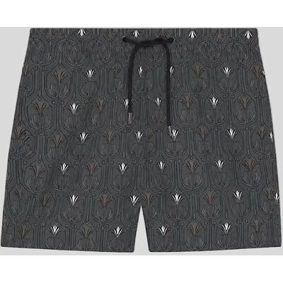 Lyle And Scott Men's Botanical Swim Shorts - Black - Size: 29/28/32 Lyle And Scott Men's Botanical Swim Shorts - Black - Size: 29/28/32