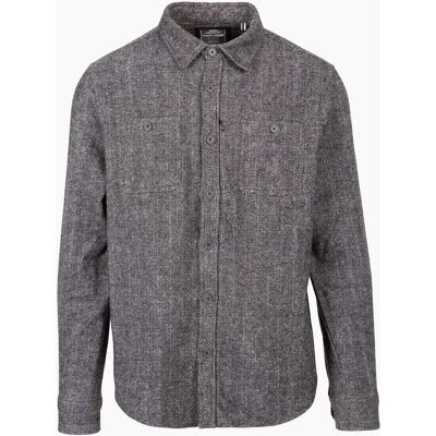 Trespass Men's Collared Neck Long Sleeve Shirt - Grey - Size: 34/Regular Trespass Men's Collared Neck Long Sleeve Shirt - Grey - Size: 34/Regular