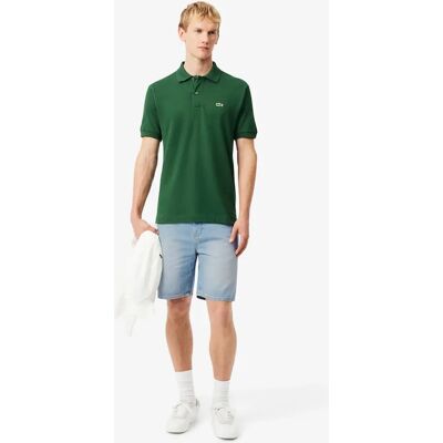 Men's Lacoste Straight Fit Denim Bermuda Shorts - Blue - Size: 30/32 Men's Lacoste Straight Fit Denim Bermuda Shorts - Blue - Size: 30/32