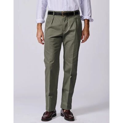 AUBIN Men's Mareham Relaxed Fit Trouser - Green - Size: 36/Regular/36/32 AUBIN Men's Mareham Relaxed Fit Trouser - Green - Size: 36/Regular/36/32