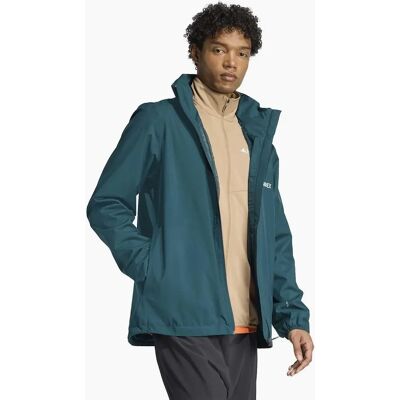 Adidas Men's Solid Patterned Side Pocket Rain Coat Rain Jacket - Green - Size: 42/Regular Adidas Men's Solid Patterned Side Pocket Rain Coat Rain Jacket - Green - Size: 42/Regular