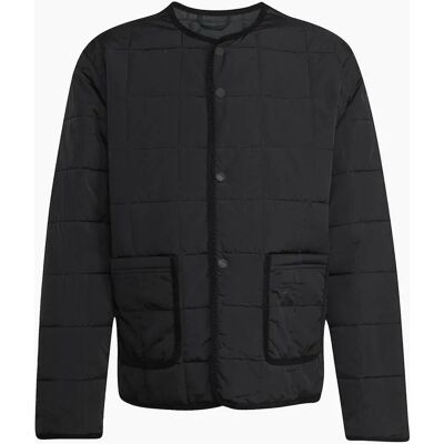 Adidas Men's Solid Patterned Snap Button Jacket - Black - Size: Regular/34 Adidas Men's Solid Patterned Snap Button Jacket - Black - Size: Regular/34