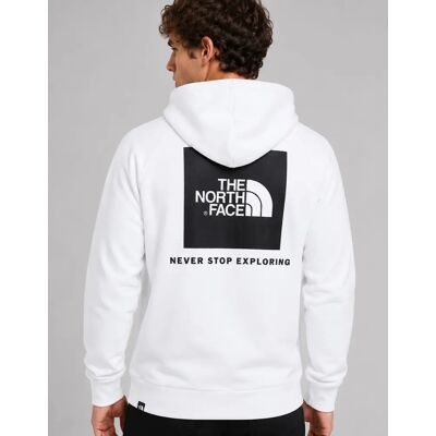 Men's The North Face Raglan Red Box Hoodie in White - Size: 36 Men's The North Face Raglan Red Box Hoodie in White - Size: 36