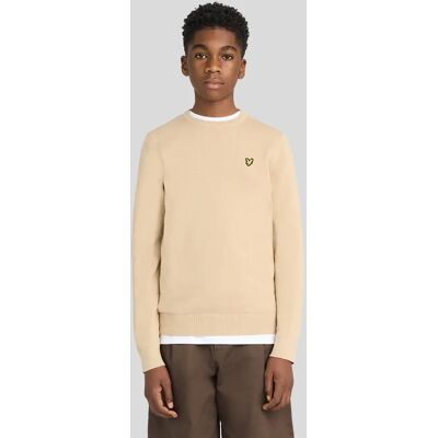 Lyle And Scott Men's Cotton Crew Neck Jumper - Tan - Size: 15/16 y Lyle And Scott Men's Cotton Crew Neck Jumper - Tan - Size: 15/16 y