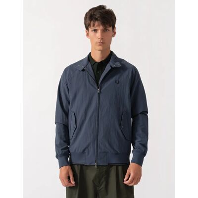 Men's Fred Perry Mens Crinkle Nylon Harrington Jacket - Dark Airforce 738 - Navy - Size: 38/Regular Men's Fred Perry Mens Crinkle Nylon Harrington Jacket - Dark Airforce 738 - Navy - Size: 38/Regular