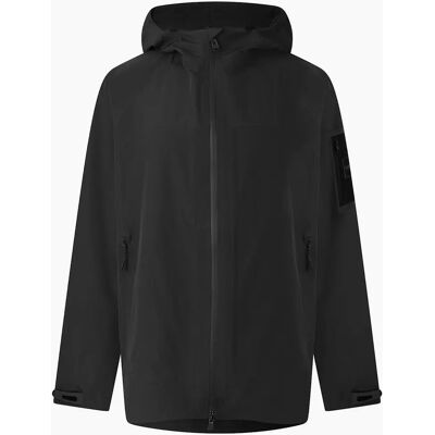 Hugo Boss Men's Hooded Rain Coat with Storm Flap and Fitted Cuff - Black - Size: 40/Regular Hugo Boss Men's Hooded Rain Coat with Storm Flap and Fitted Cuff - Black - Size: 40/Regular