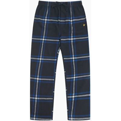 Lyle And Scott Men's Vinny Plaid Patterned Regular Fit Pants - Navy - Size: M Lyle And Scott Men's Vinny Plaid Patterned Regular Fit Pants - Navy - Size: M