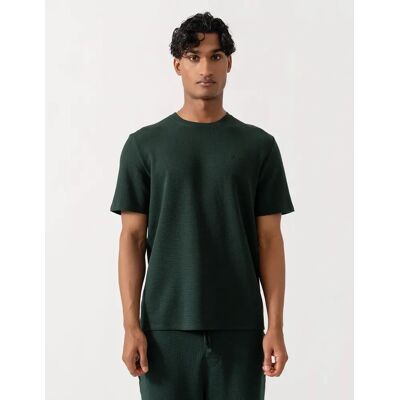 Hugo Boss Men's BOSS Orange Waffle Mens Cotton-Blend Pyjama T-Shirt with Embroidered Logo - Dark Green 308 - Brown - Size: 33/32/32/38/Regular Hugo Boss Men's BOSS Orange Waffle Mens Cotton-Blend Pyjama T-Shirt with Embroidered Logo - Dark Green 308 - Brown - Size: 33/32/32/38/Regular