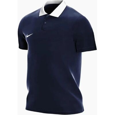 Nike Men's Printed Logo Collared Neck Short Sleeve Shirt - Navy - Size: M Nike Men's Printed Logo Collared Neck Short Sleeve Shirt - Navy - Size: M