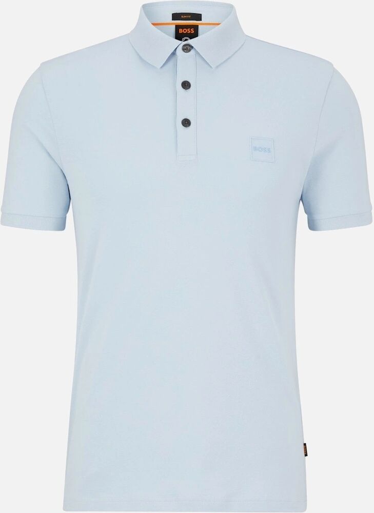Men's Hugo Boss Men's Passenger Slim Fit Pale Blue Polo Shirt - Size: 38