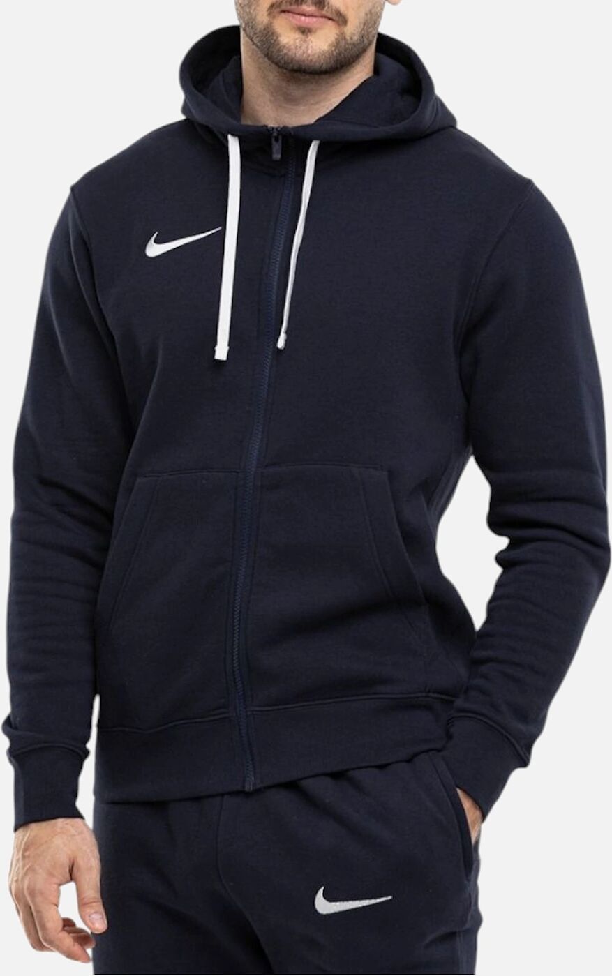 Men's NIKE CW6887 Mens Fleece Hoodie Long Sleeve Swoosh Park 20 Full Zip Soccer Hoody - Navy - Size: 38
