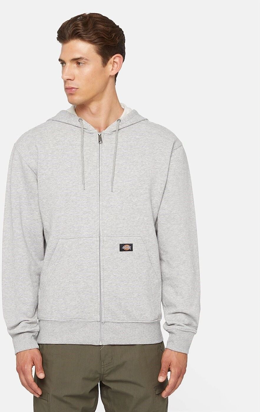 Men's Dickies Everyday Fleece Zip Hoodie Men's Grey Fleece Jacket - Size: 40