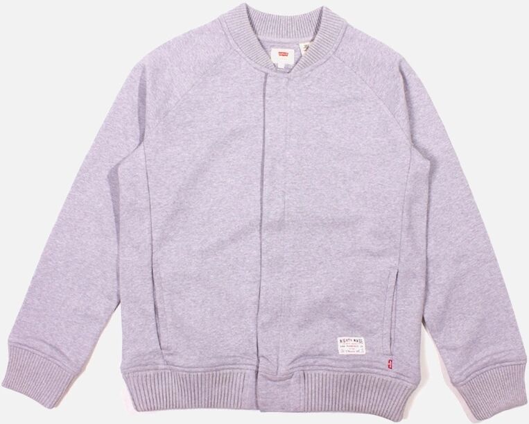Levis Men's Levi's Grey Marl Jersey Cotton Bomber Jacket - Size: Regular/40