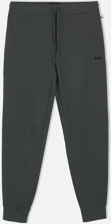Hugo Boss Men's WAFFLE CUFFED JOGGERS - Green - Size: 35/34/32